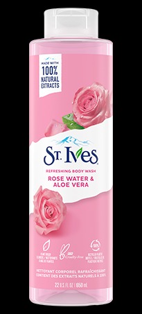 St.ives Rose Water & Aloe Body Wash 650ml