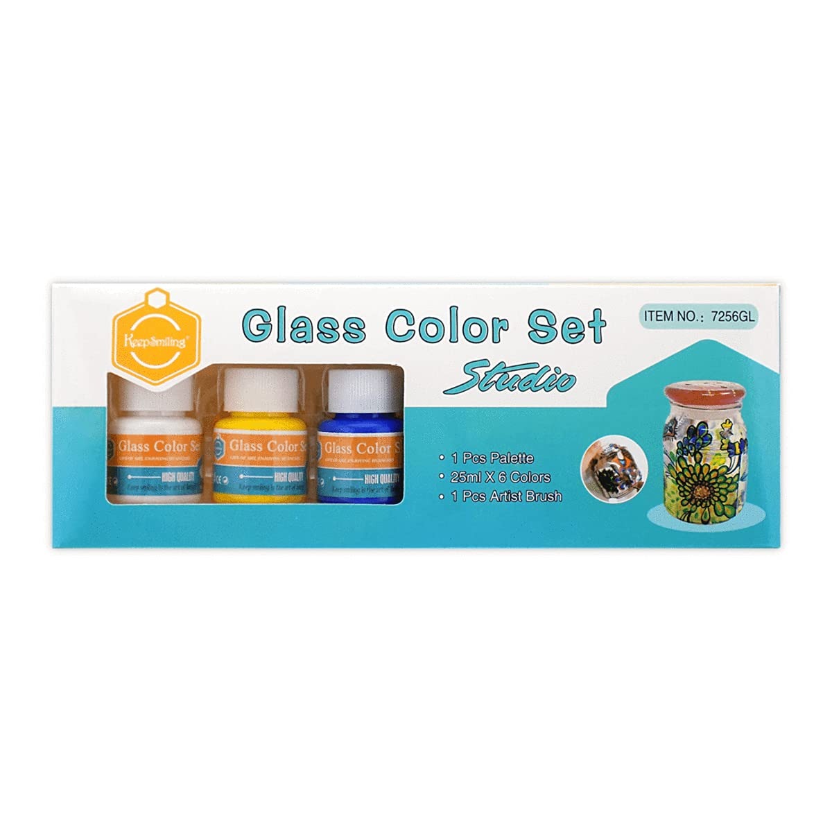 Keep Smile Color Glass Color