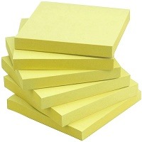 Sticky China Pad 3x3 Yellow