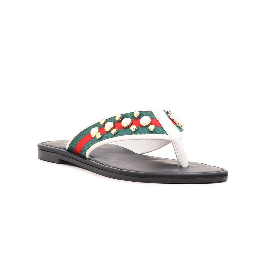 White-Casual-Chappal-CL1389