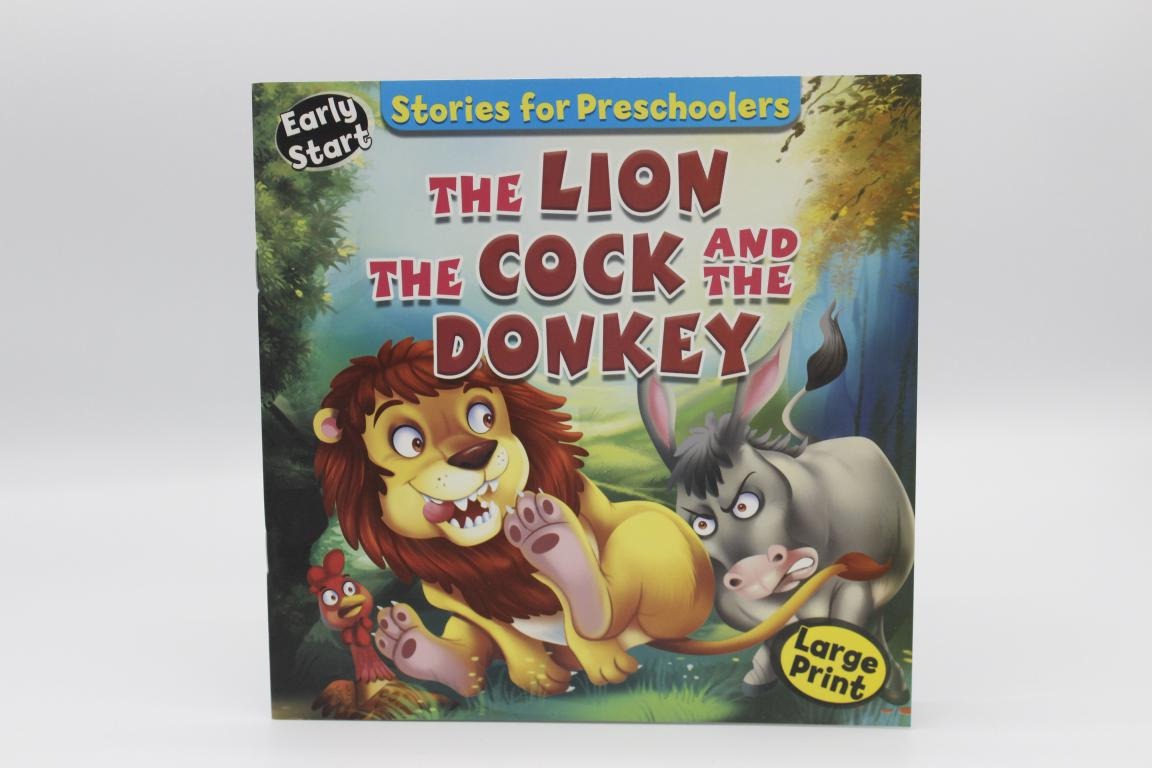 The-Lion-The-Cock-And-The-Donkey-Story-Book