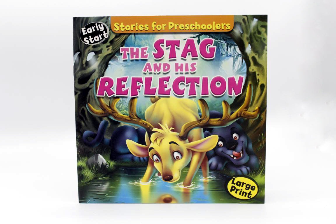 The-Stag-And-His-Reflection-Story-Book
