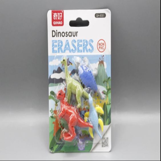 Dinosaur-Shaped-Erasers-Pack-of-4-Erasers-QH-8301