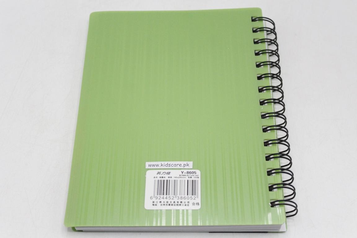Spiral-Notebook-Diary-Green-Y-8605