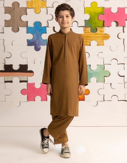 CAM-BROWN-BLENDED-BOYS-KAMEEZ-SHALWAR-JCKS-A-39168
