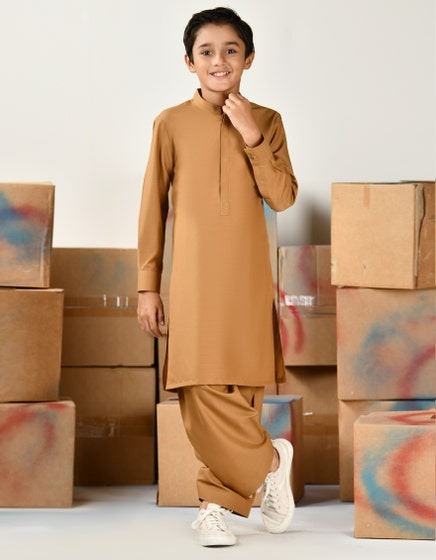 CAMEL-BROWN-BLENDED-KAMEEZ-SHALWAR-JCKS-A-46416
