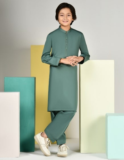 GREEN-BLENDED-KAMEEZ-SHALWAR-JCKS-A-46383
