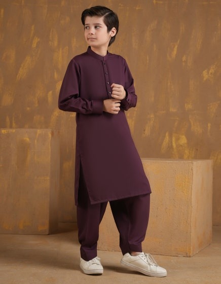 MAROON-BLENDED-KAMEEZ-SHALWAR-JCKS-A-90502
