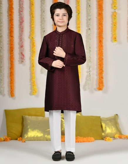 MAROON-POLYESTER-SPECIAL-KURTA-JCK-SP-A-48077
