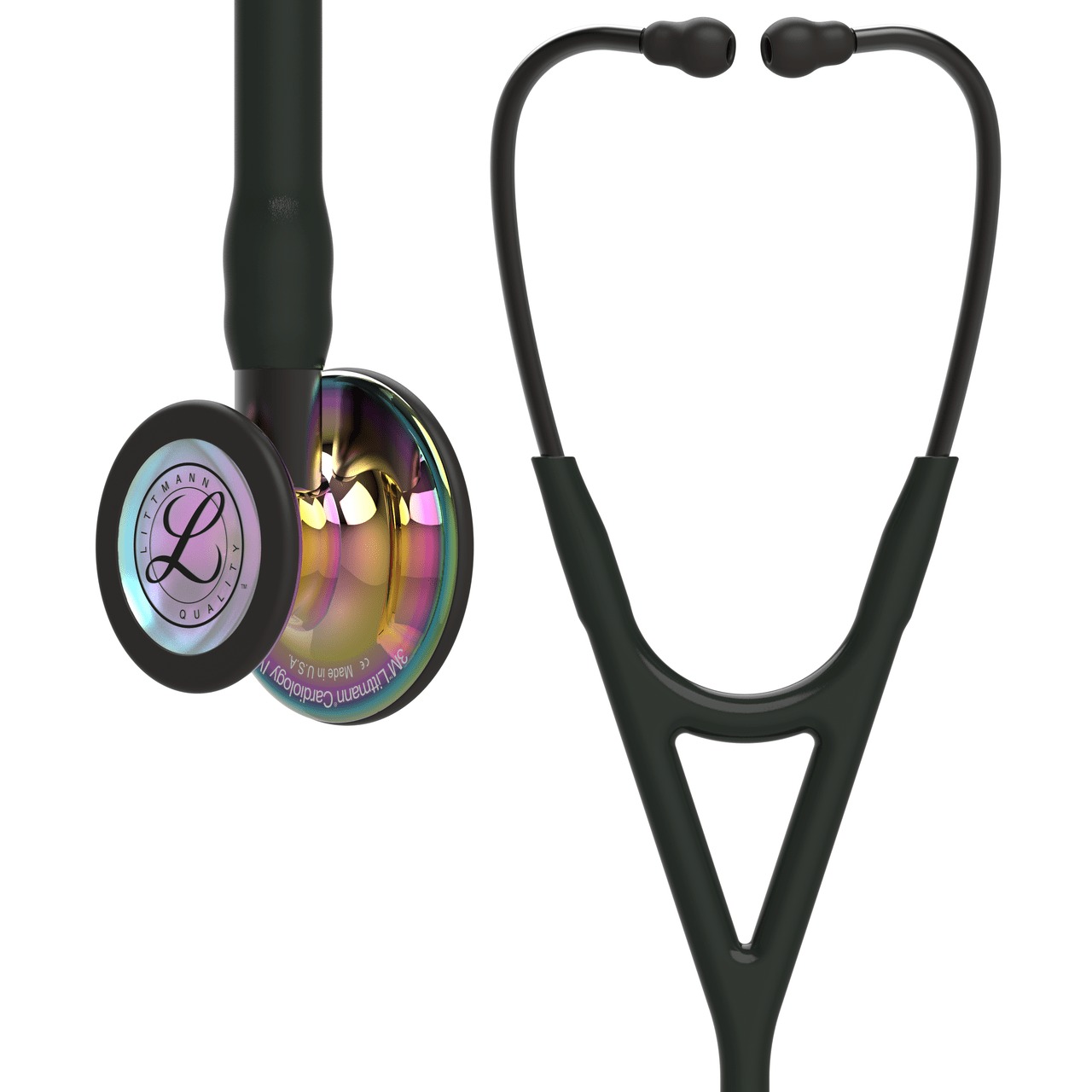 Rainbow-Black-Black-6240-Littmann-Cardiology-IV-Stethoscope