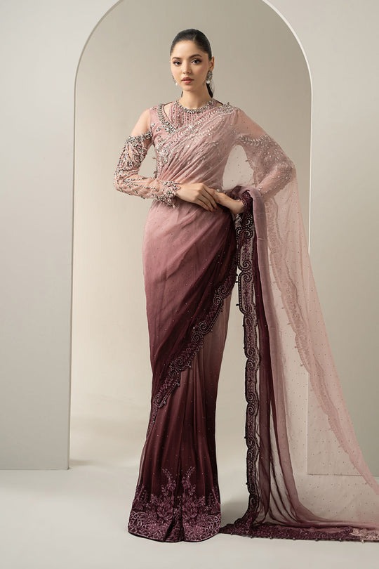 Embroidered-Chiffon-Saree-BDS-3001