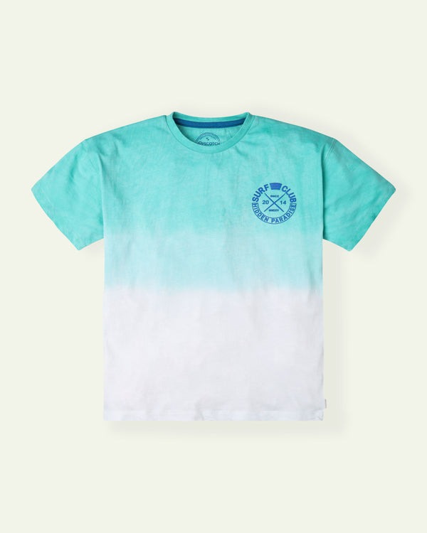 Aqua-Dip-Dye-Oversized-T-Shirt
