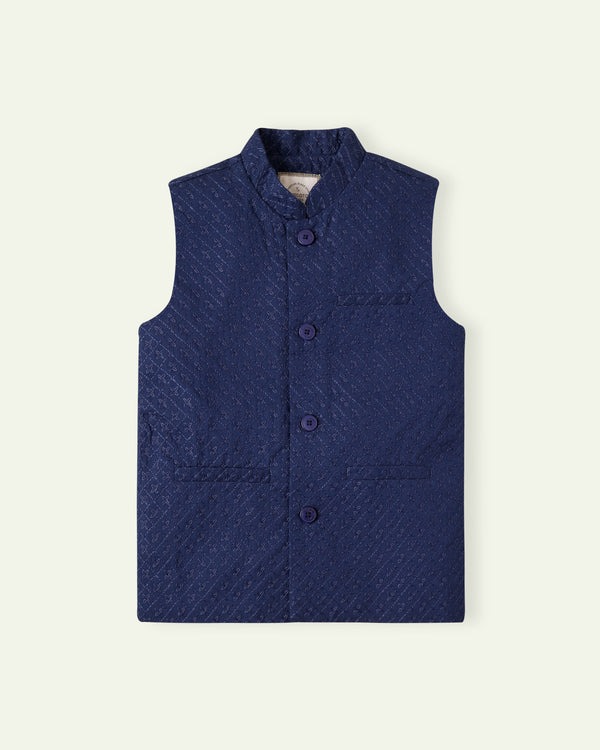 Chikankari-Waistcoat
