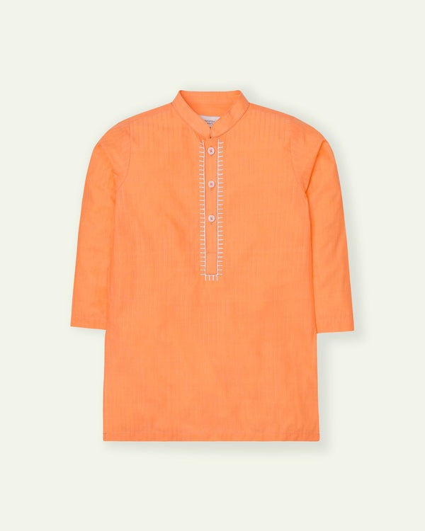 Orange-Embroidered-Kurta
