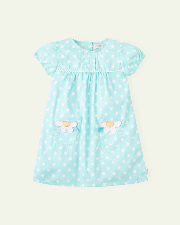 Aqua-Polka-Dots-Dress
