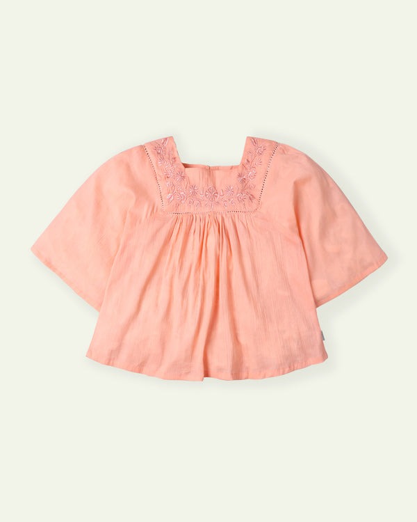 Embroidered-Peach-Top
