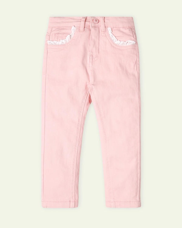 Pink-Laced-Slim-fit-Pants
