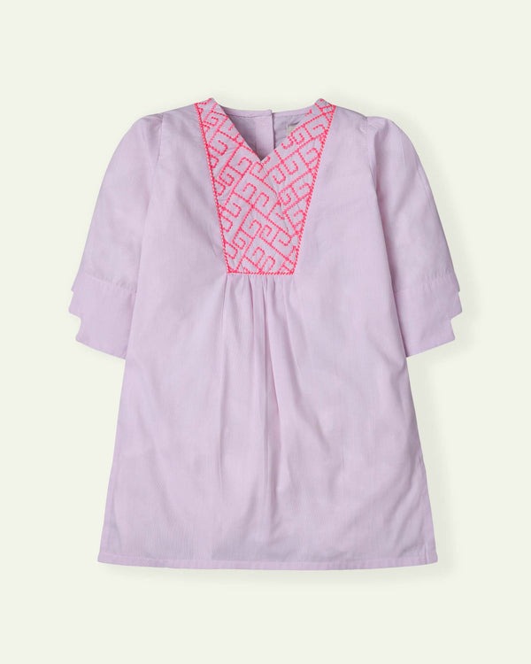 Pink-Neon-Embroidered-Tunic
