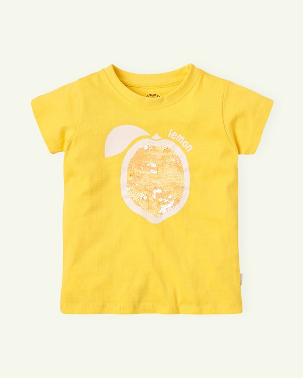 Yellow-Embellished-T-Shirt
