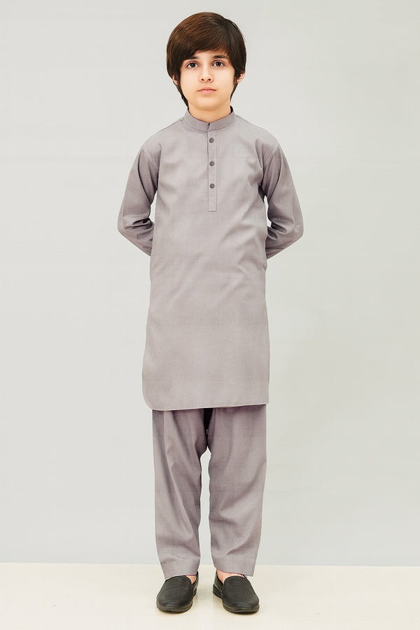 Solid-Wash-N-Wear-Stitched-2-Piece-Shirt-Trouser-For-Boys