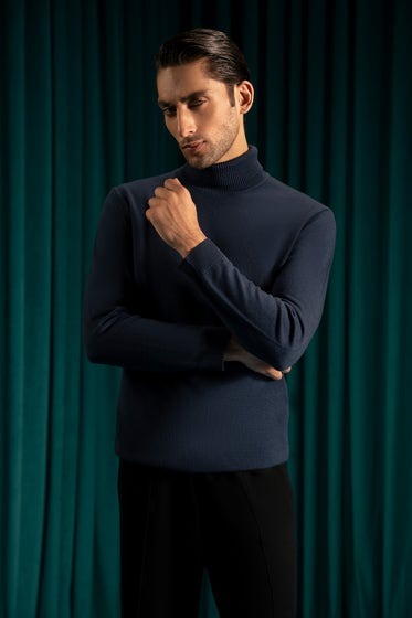 NAVY-POLYESTER-TURTLENECK-SWEATER-CC-SWT-0035
