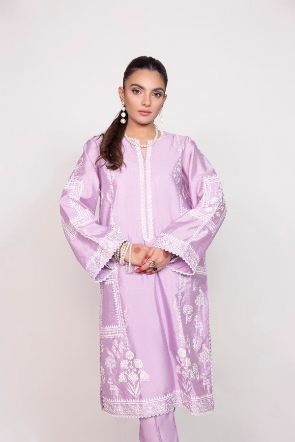 Tehwaar-Raw-Silk-Block-Print-Shirt-And-Trouser-WGK-RSS-SP-2223