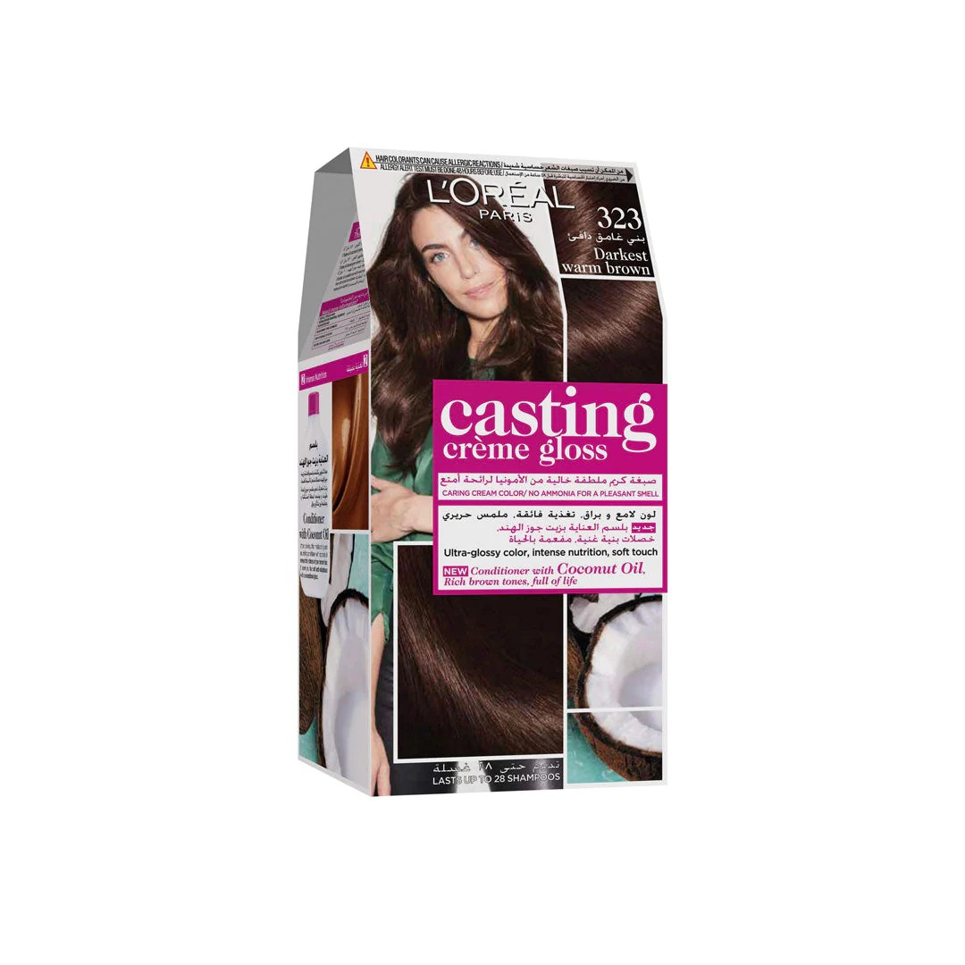 Casting Creme Gloss  323 Darkest Warm Brown Hair Color