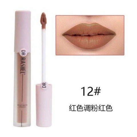 Dr.Rashel Velvet Matte Lipgloss Tint for Girls & Women Shade No 12