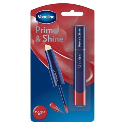 Vaseline Prime Shine Lip Balm Plum Red