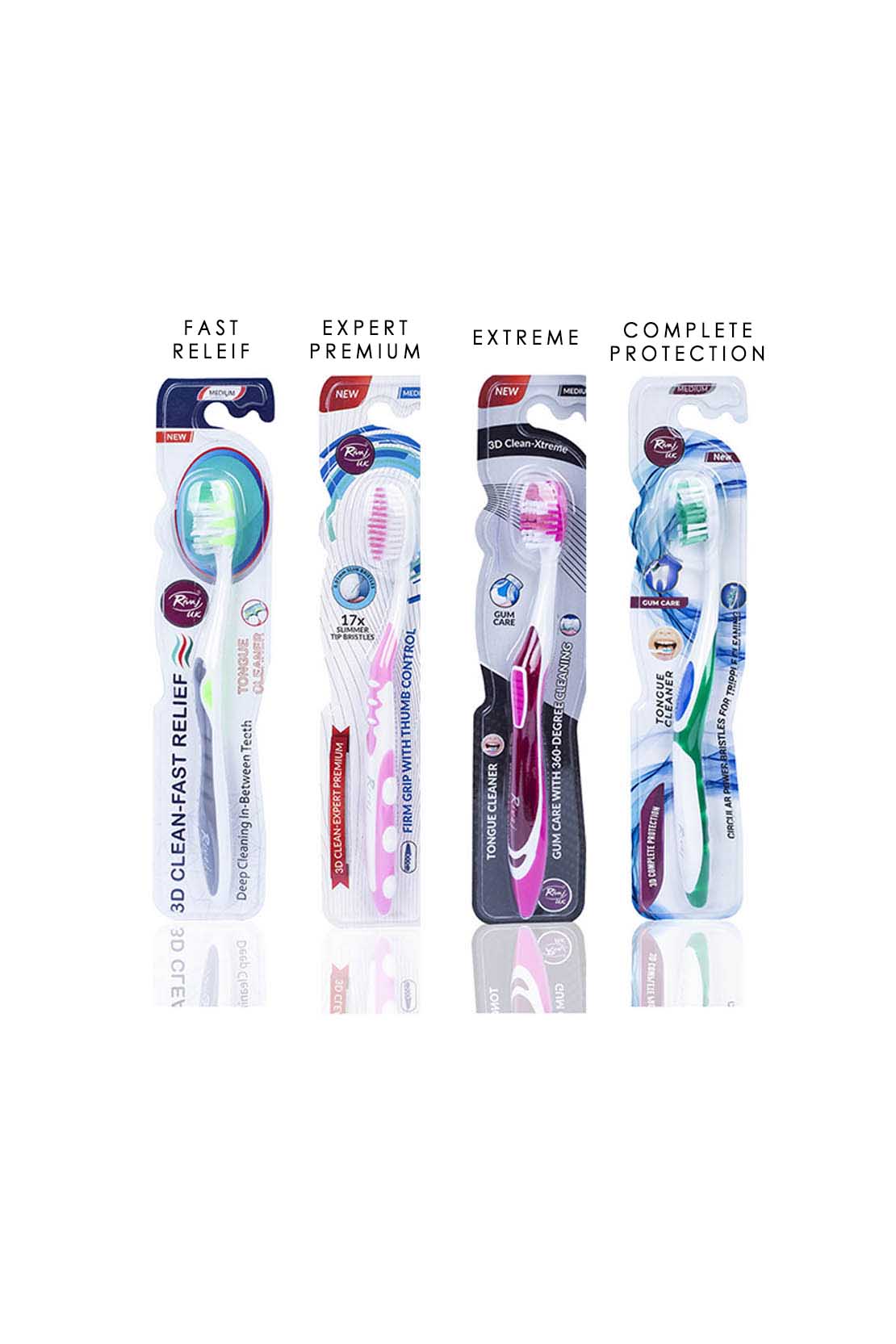 3D Tooth Brushes - 4 Variants