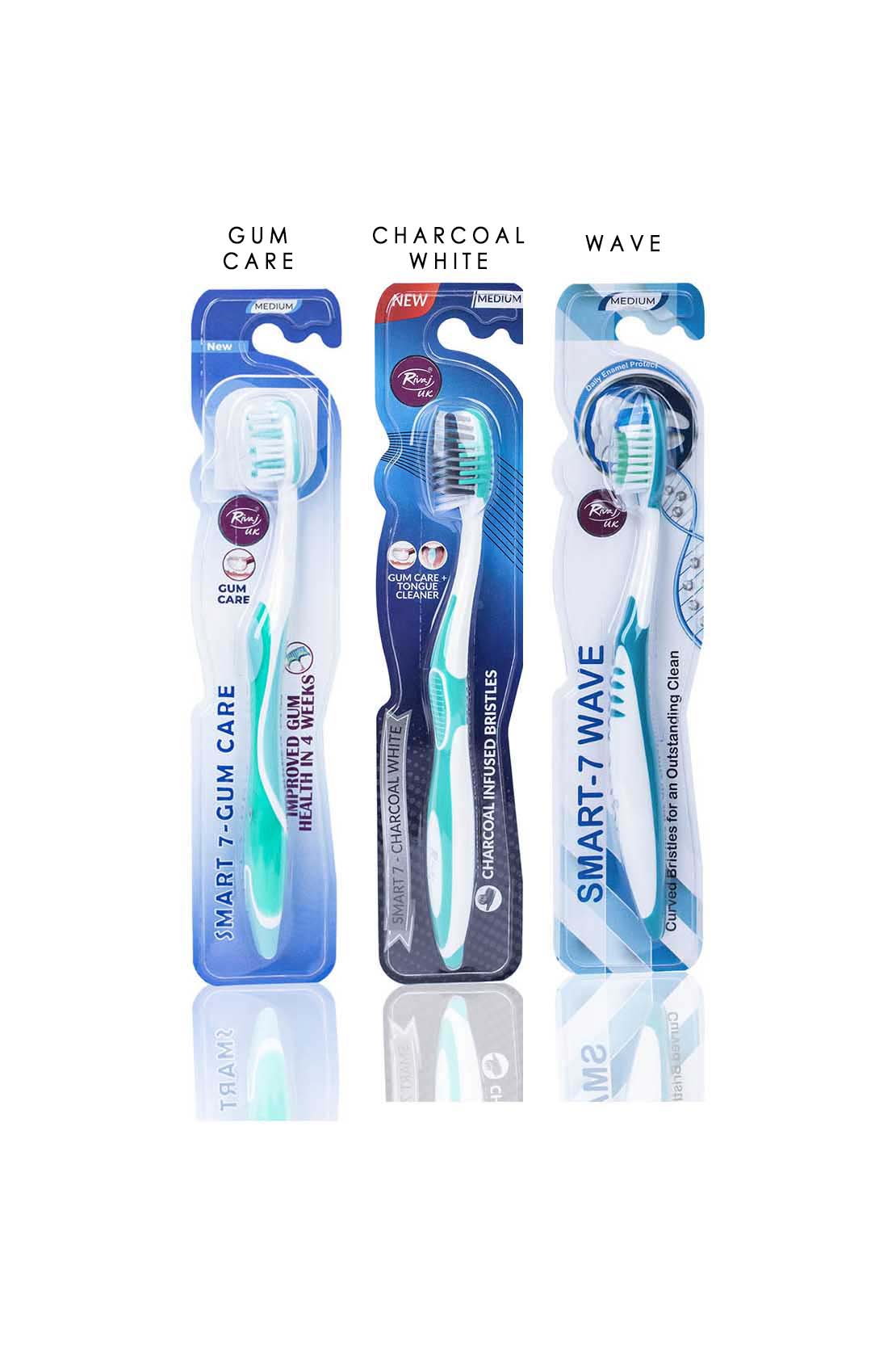 Smart 7 Tooth Brushes - 3 Variants