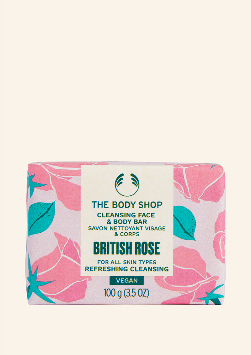 British-Rose-Cleansing-Face-&-Body-Bar