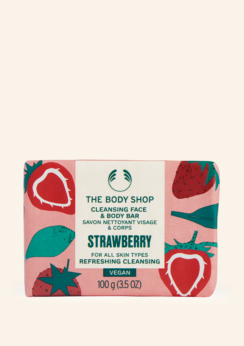 Strawberry-Cleansing-Face-&-Body-Bar