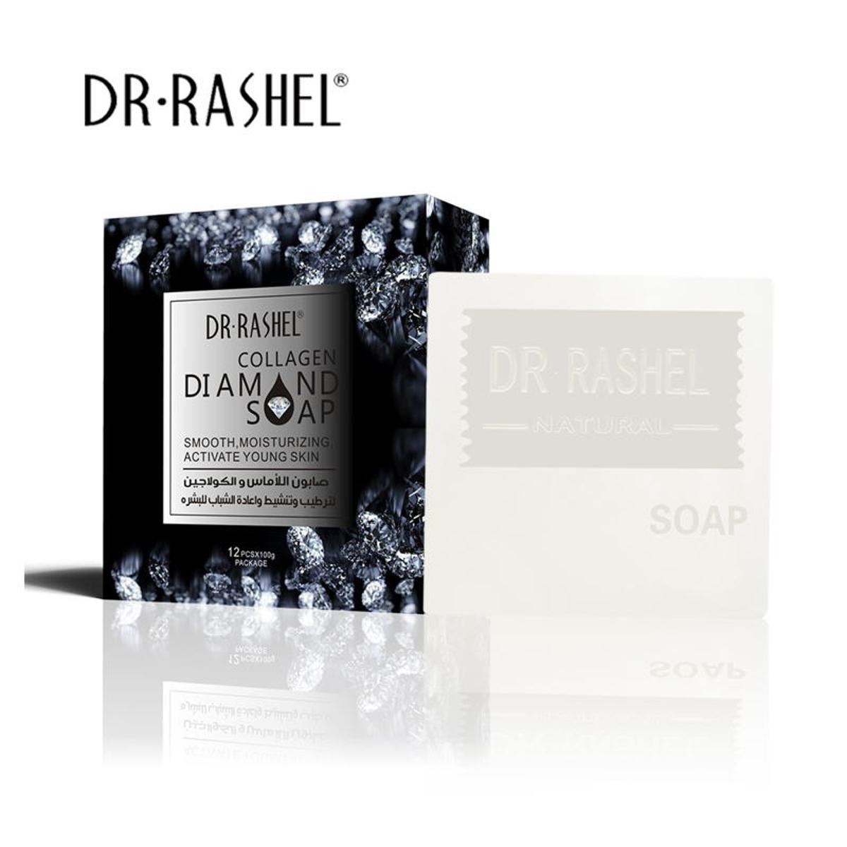 Dr.Rashel Diamond Collagen Essential Oil Soap for Smooth, Moisturizing to activate Young Skin - 100gms