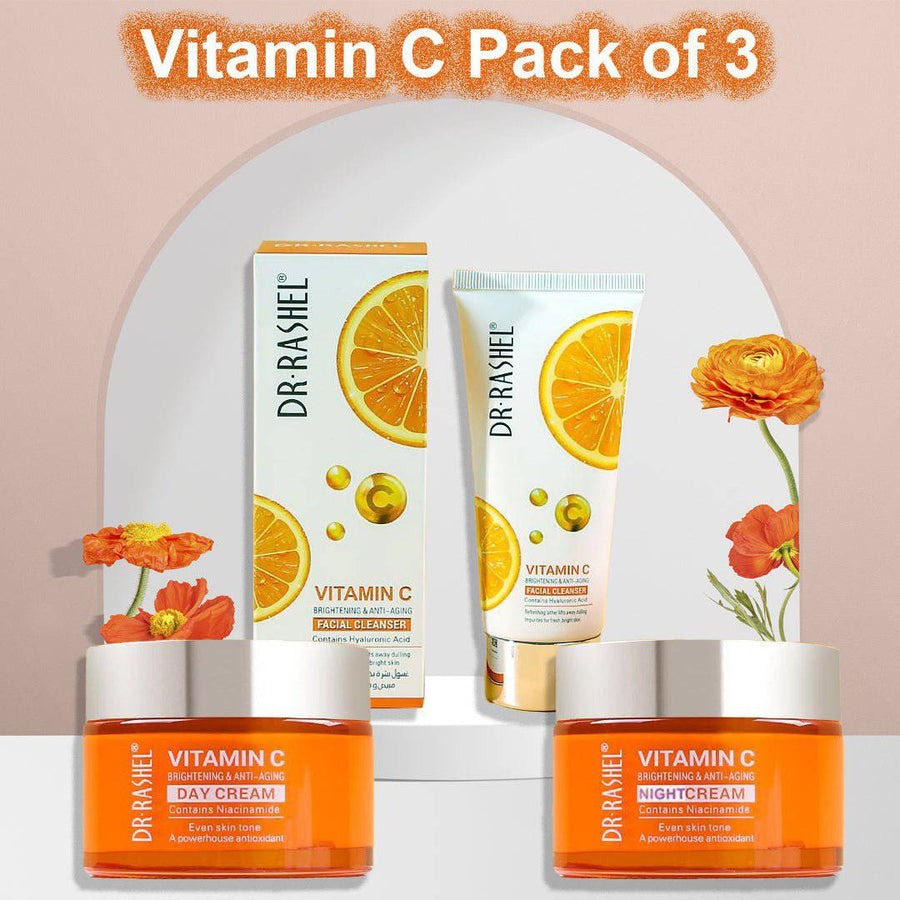 Dr Rashel Vitamin C Pack of 3 - Day & Night Cream