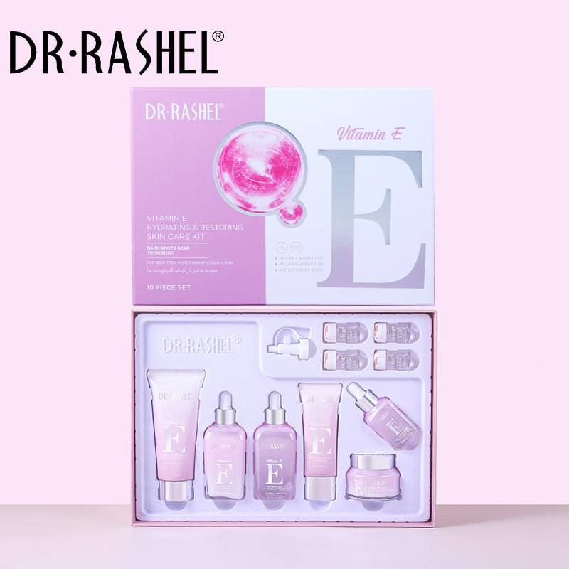 DR RASHEL Vitamin E Fade Dark Spots and Hydrating Skin Care Set Pack of 10