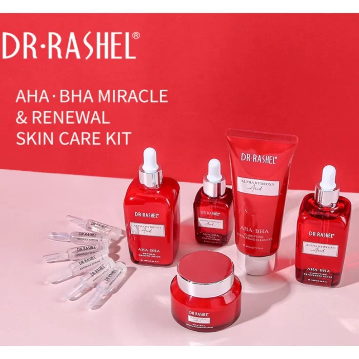 DR RASHEL AHA BHA Miracle Renewal Skin Care Set Facial Care Kit Pack Of 5