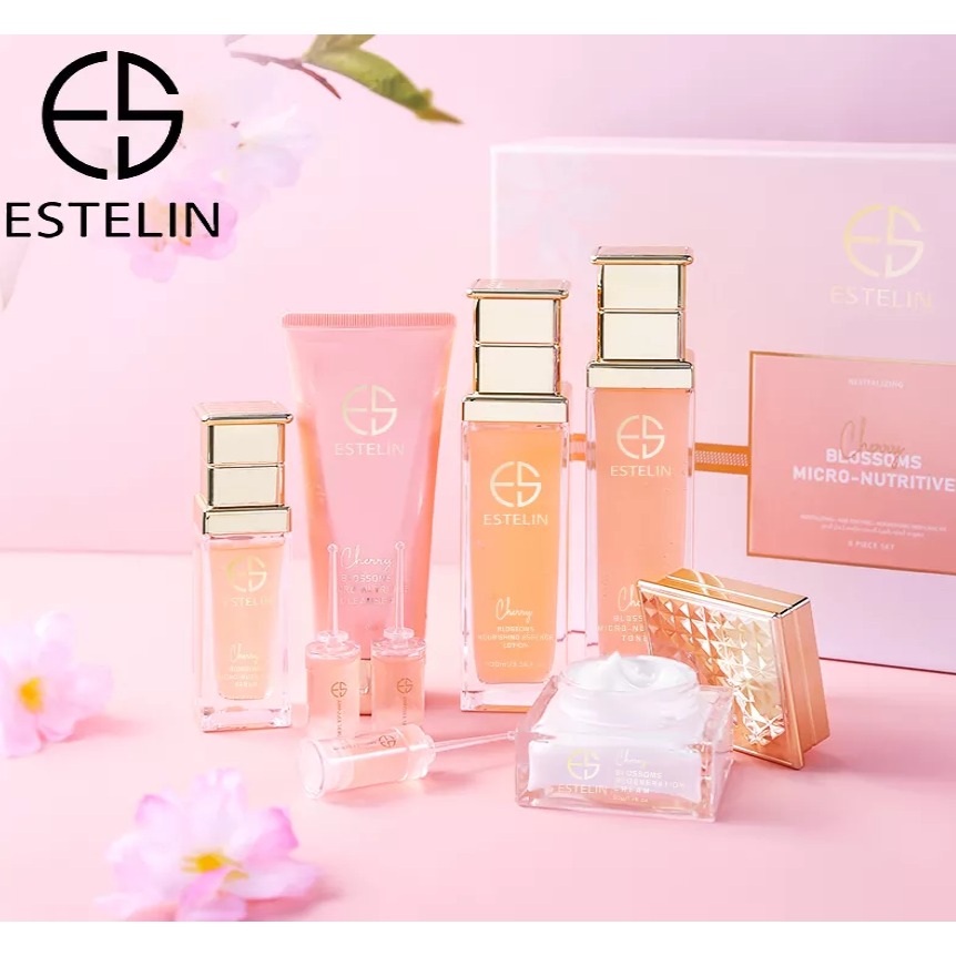 ESTELIN Cherry Blossoms Micro-nutritive Skin Care Kit Pack of 8