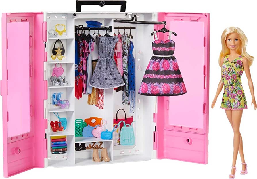 12 lnch Dress Change Doll With Cupboard