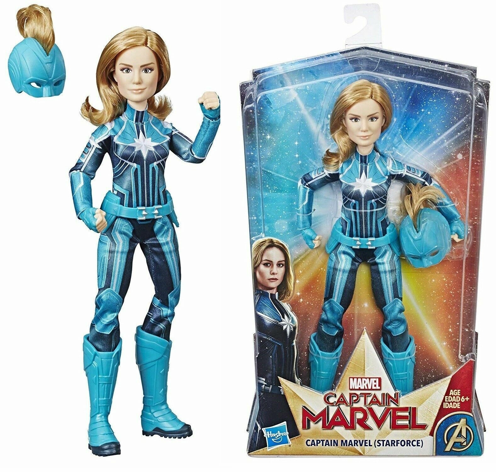 Captain marvel star force toddler doll