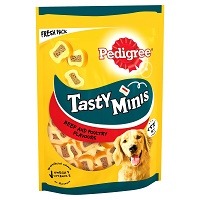 Pedigree Tasty Minis Treats Beef & Poultry Dog Food 140gm