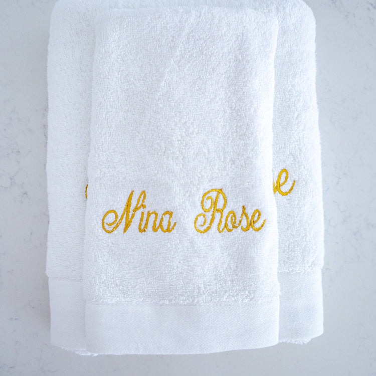 Nina - Embroidered Towel Set
