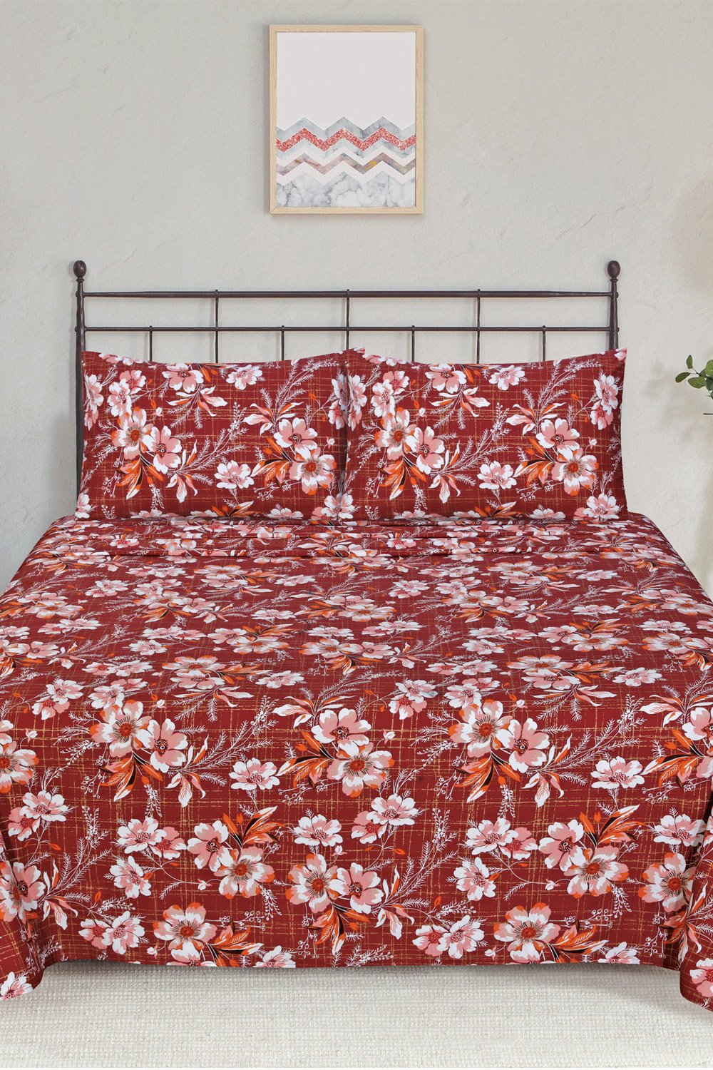RED VELVET BED SHEET SET550851601