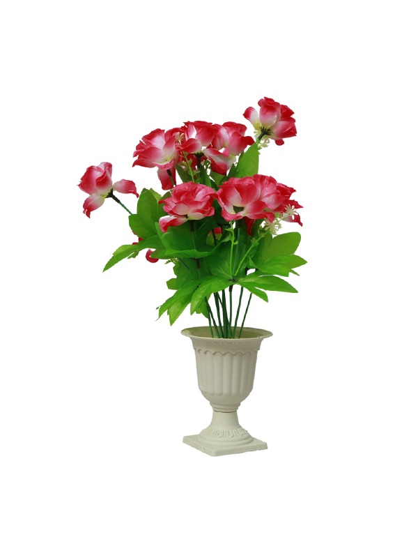 Fancy-pot-planter-Pink-flowers
