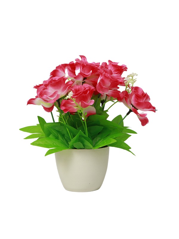 Round-Pot-Planter-Pink-flowers
