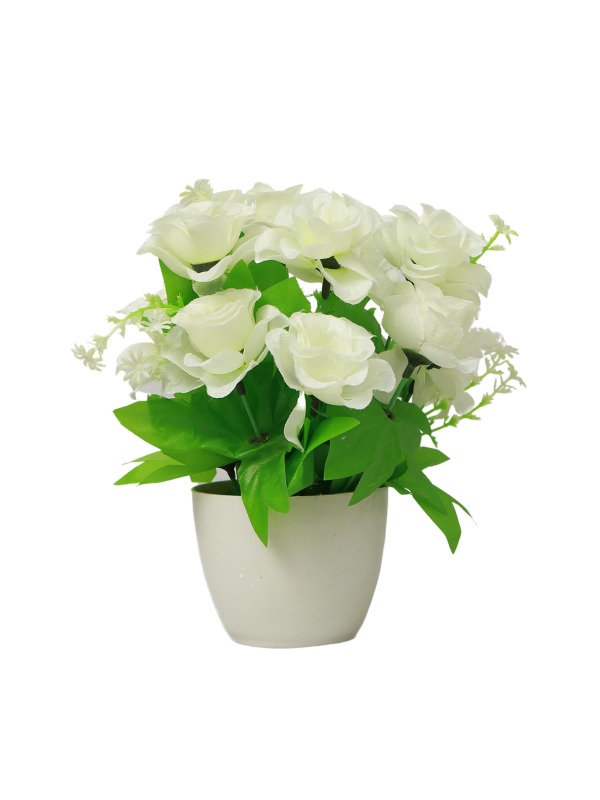 Round-Pot-Planter-White-flowers
