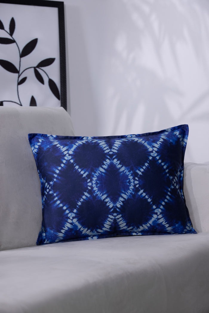 Blue ikkat - Cushion Cover