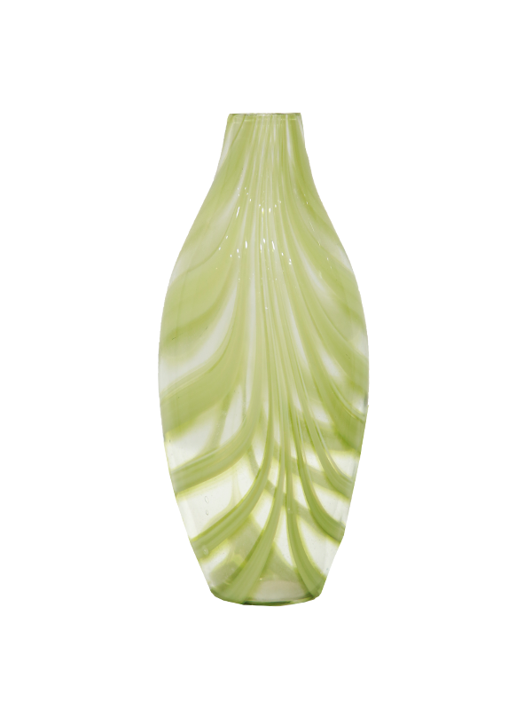 Vintage glass vase - Green
