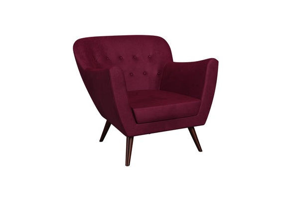 Bedroom-Sofa-Chair-Alexa-In-Maroon-Colour