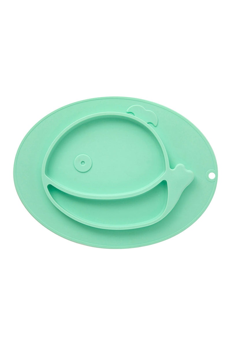 1206342-21J-SILICONE-FOOD-PLATE-LIGHT-GREEN